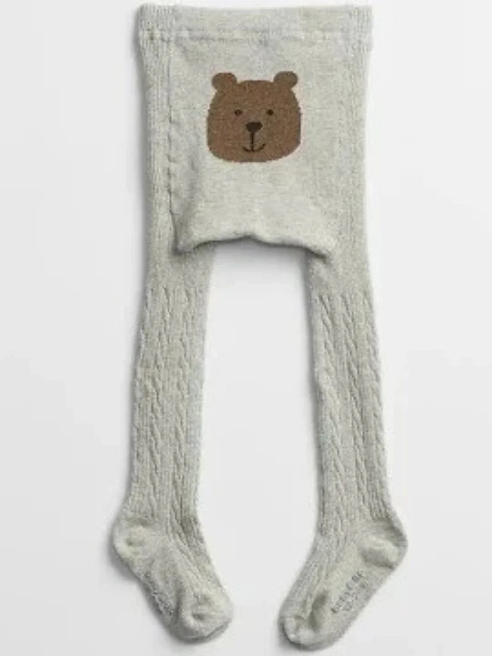 Baby Gap Brannan Bear Knit Tights for Babies - Light Gray, 12-24 Months